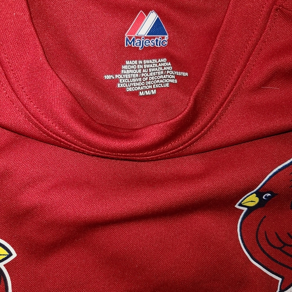 🍻2 For $15🤝 St Louis Cardinals Baseball Shirt Mens M Red Short Sleeve - Picture 2 of 5